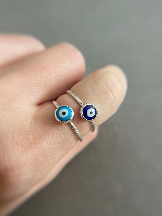 Buy Sterling Silver Eye Ring Crying Heart Ring Grief Ring Evil Eye Ring  Crying Eye Ring Heart Eye Ring All Seeing Eye Ring Tear Eye Ring Online in  India - Etsy