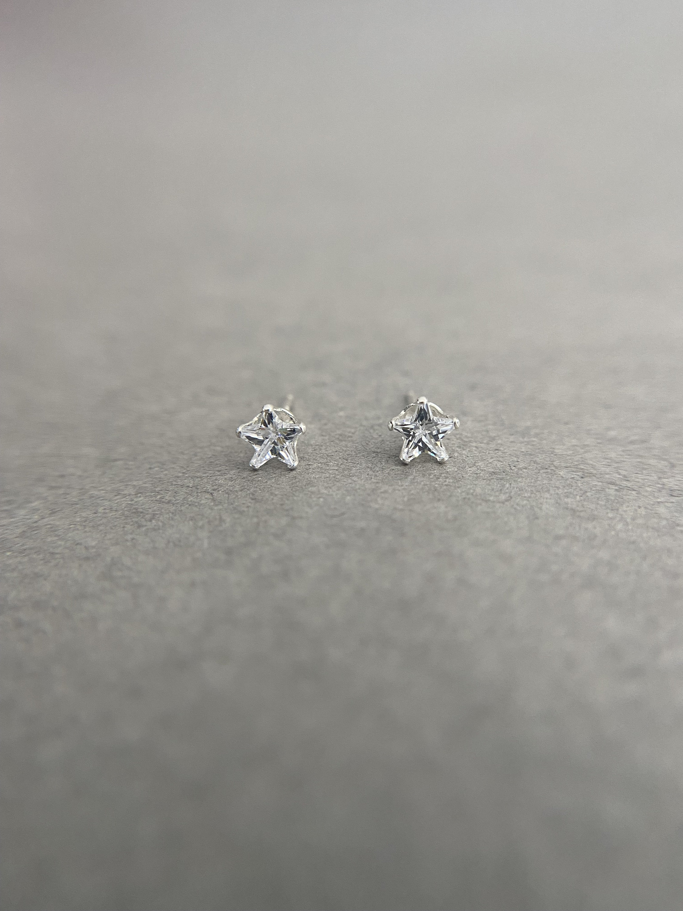 Orecchini A Stella In Argento Sterling Con Cristalli CZ – 5mm, Nuovi Con Etichette - Foto 2