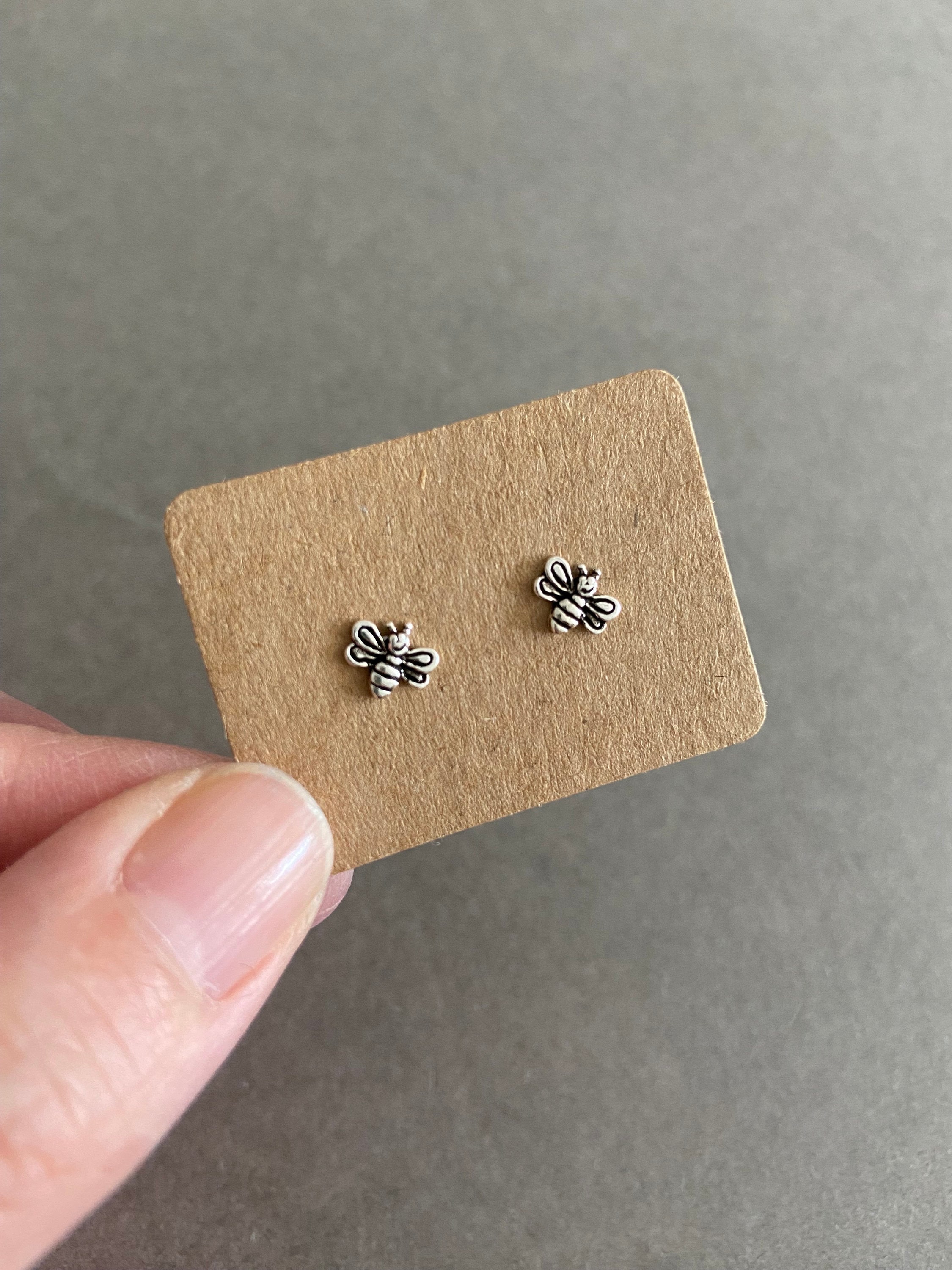 Orecchini ipoallergenici a forma di ape, in argento Sterling e ambra, a forma di goccia, per donne e ragazze, Argento sterling, Ambra