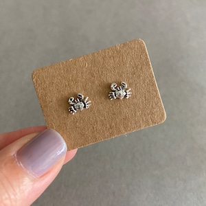 Silber Mini Mini Krabbe Ohrstecker - Sterling Silber [ESV1024- B]