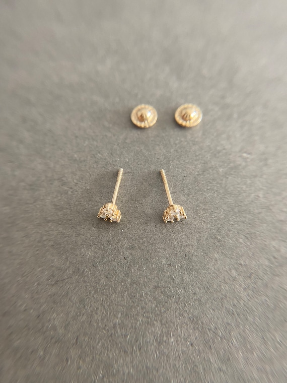 NKlaus Coppia Di Orecchini A Pallina Da 3 Mm 585 Oro 14 Carati Giallo OHRING Gioielli A Pallina 5563 - Foto 9