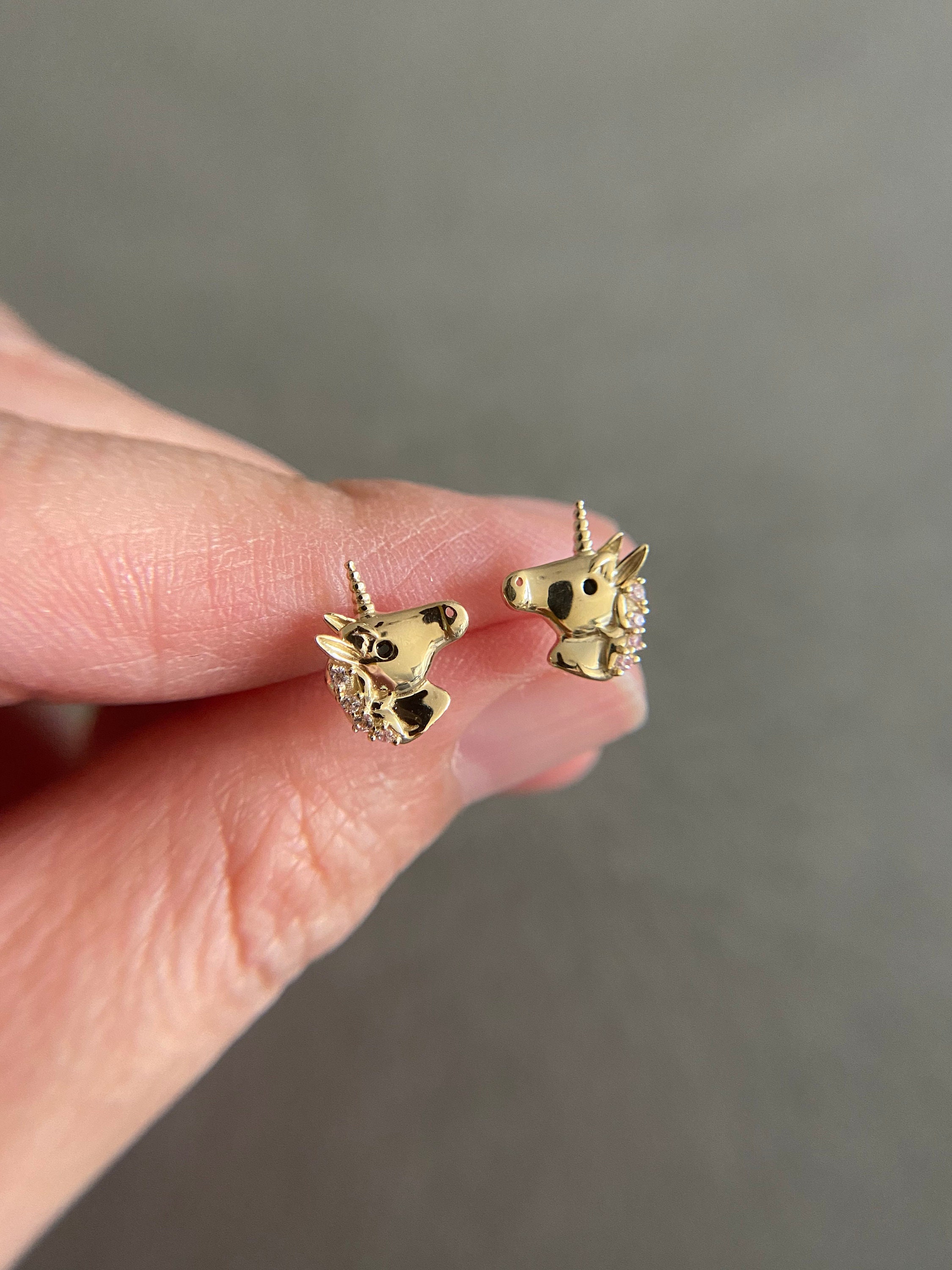 18ct Gold Plated Or Silver Baby Dachshund Stud Earrings | Hurleyburley