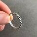 Sterling Silver Ring, Twine Twisted Silver Ring, Braided Ring, Twist ...