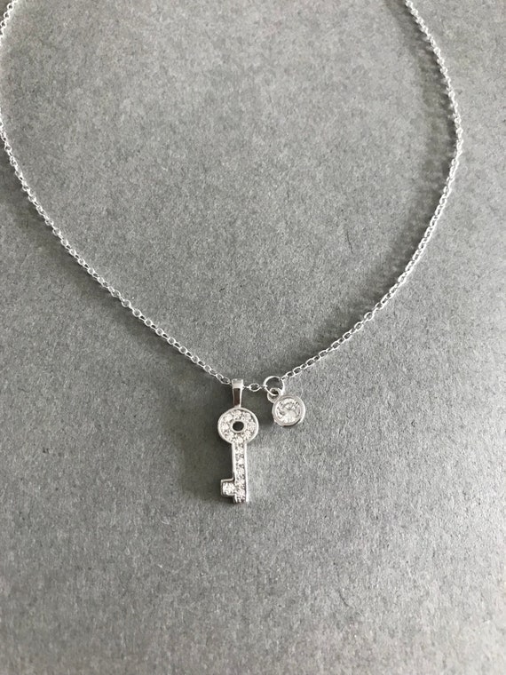 Collana da donna con catena clavicola 'filo da pesca trasparente con