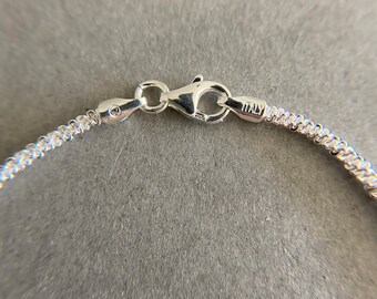 Sterling Silver Rock Chain Bracelet - Sterling Silver - Etsy