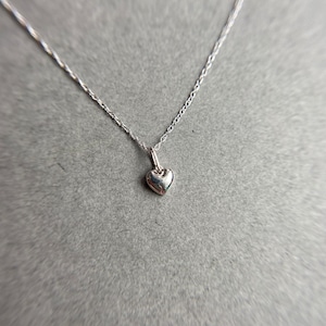 14K Solid Gold Tiny Mini Heart Necklace - 14K Solid Gold