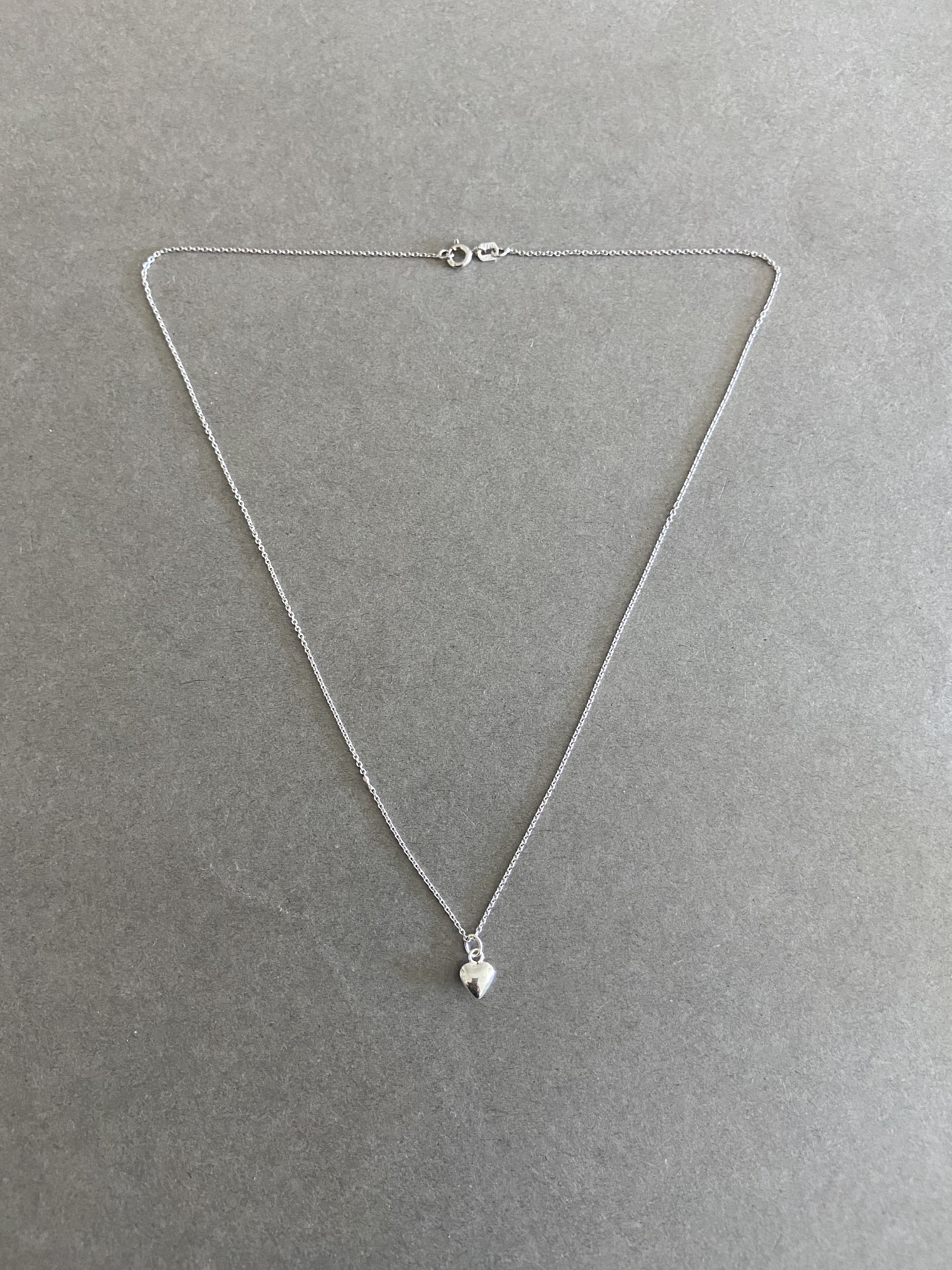 Silver Tiny Mini Heart Necklace - Sterling Silver - Etsy