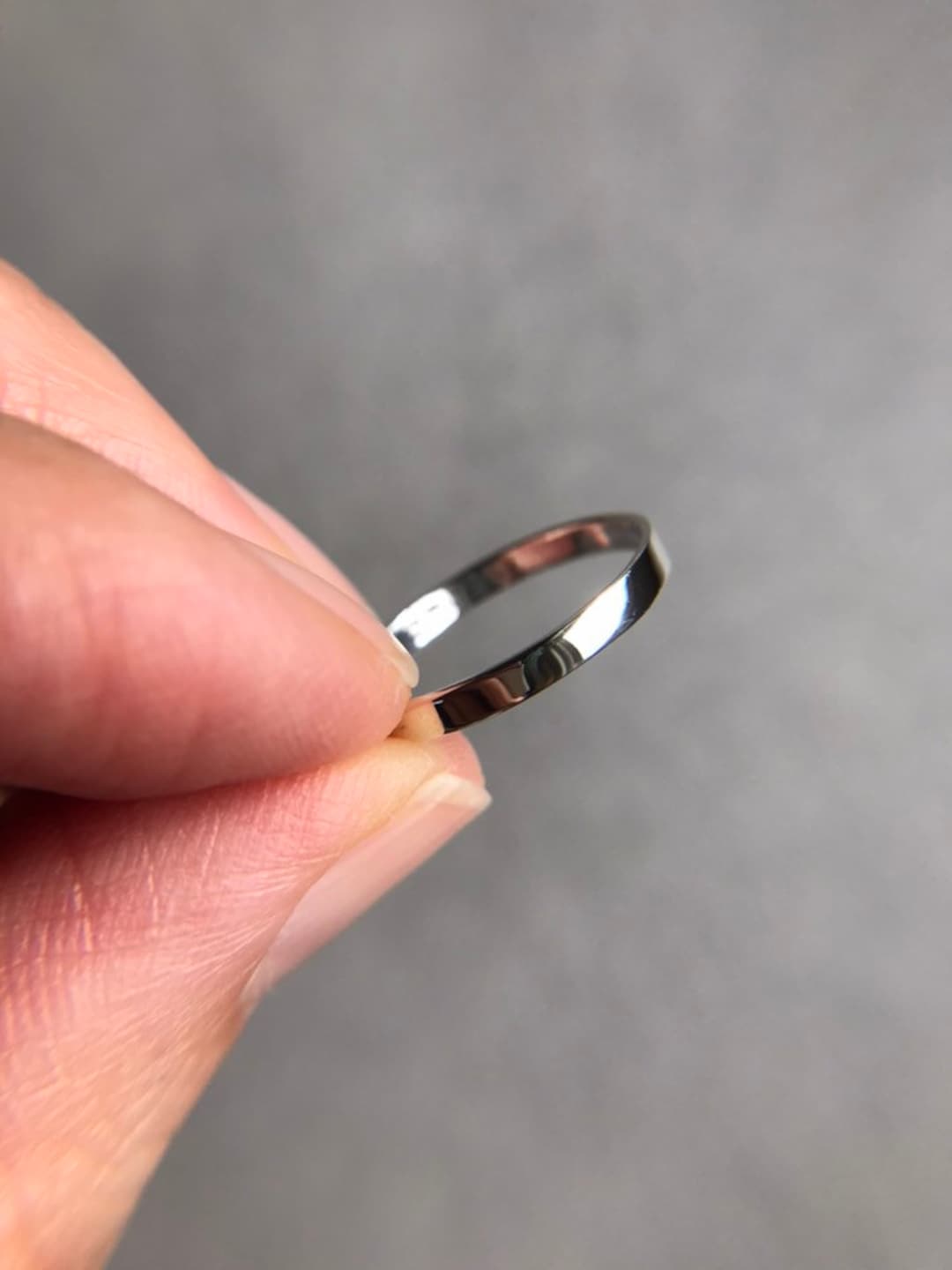 ☆TATIANA☆ Silver 925 Rumply Slim Ring CR1845 NF Sterling Silver 925 Thick to Thin Wrap Around Ring Size