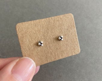 Pendientes de tres bolas de plata - Plata de ley