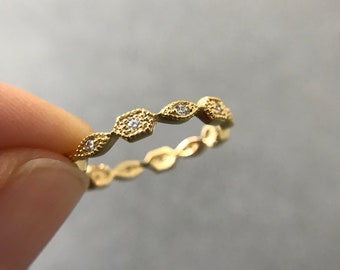 Anillos apilables tipo A: plata, oro, oro rosa