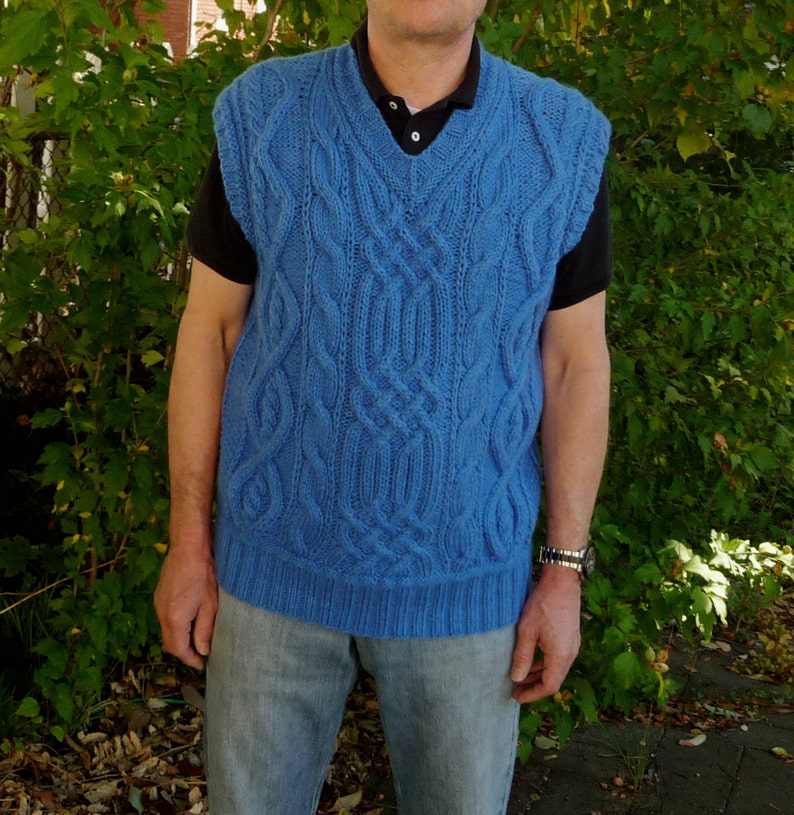 Mens vest knitting pattern