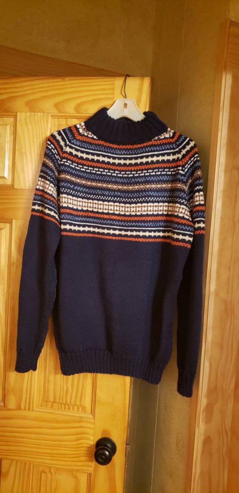 Mens' Sweater With Leather Patches Etsy