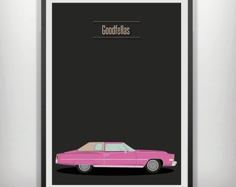 CANVAS Goodfellas cadillac minimal minimalist movie film print poster art