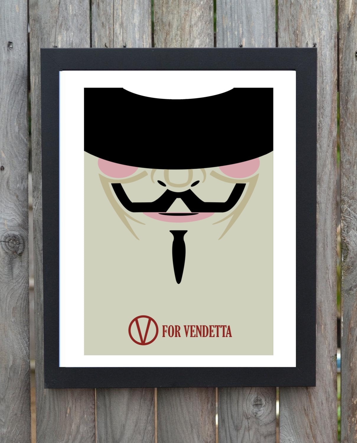 V For Vendetta Minimalist Poster