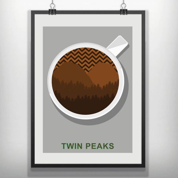 CANVAS Twin Peaks minimalistische filmposter
