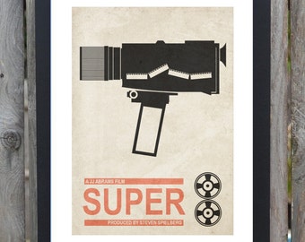 CANVAS Super 8 minimalist film poster