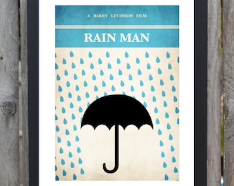 CANVAS Rain Man minimal minimalist movie film print poster