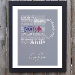 CANVAS alan partridge minimal minimalist movie film print poster art