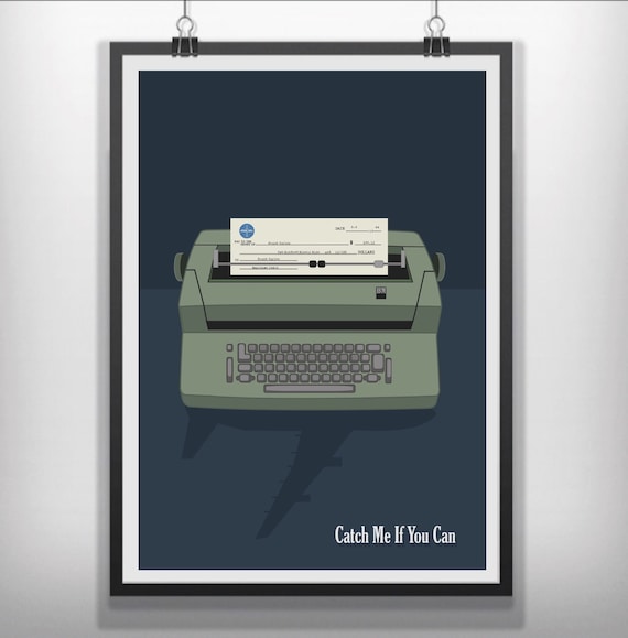 Catch Me If You Can Minimalist Movie Poster Etsy