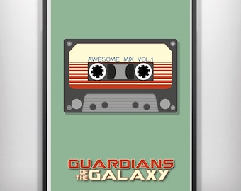 CANVAS Guardians of the Galaxy minimalist movie poster