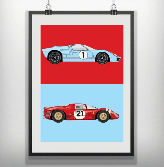 Ford v Ferrari version 1 Movie Poster 24/" x 36/" or 27/"x 40/"