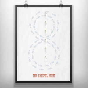 CANVAS The hateful eight minimal minimalist movie film print poster