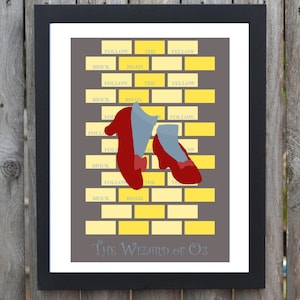 Póster minimalista de la película CANVAS El mago de Oz