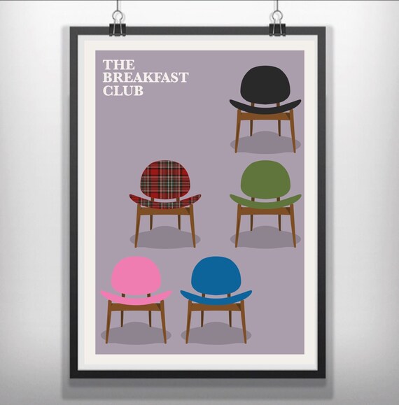 THE BREAKFAST CLUB MOVIE POSTER FILM A4 A3 ART PRINT CINEMA