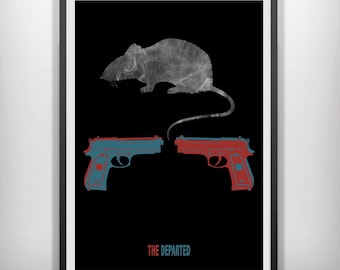 CANVAS The Departed minimalist movie poster