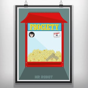 CANVAS Mr Robot minimalist movie poster art