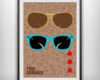 CANVAS True Romance minimal minimalist movie poster