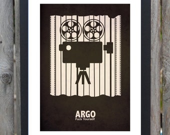 CANVAS ARGO minimal minimalist movie film print poster