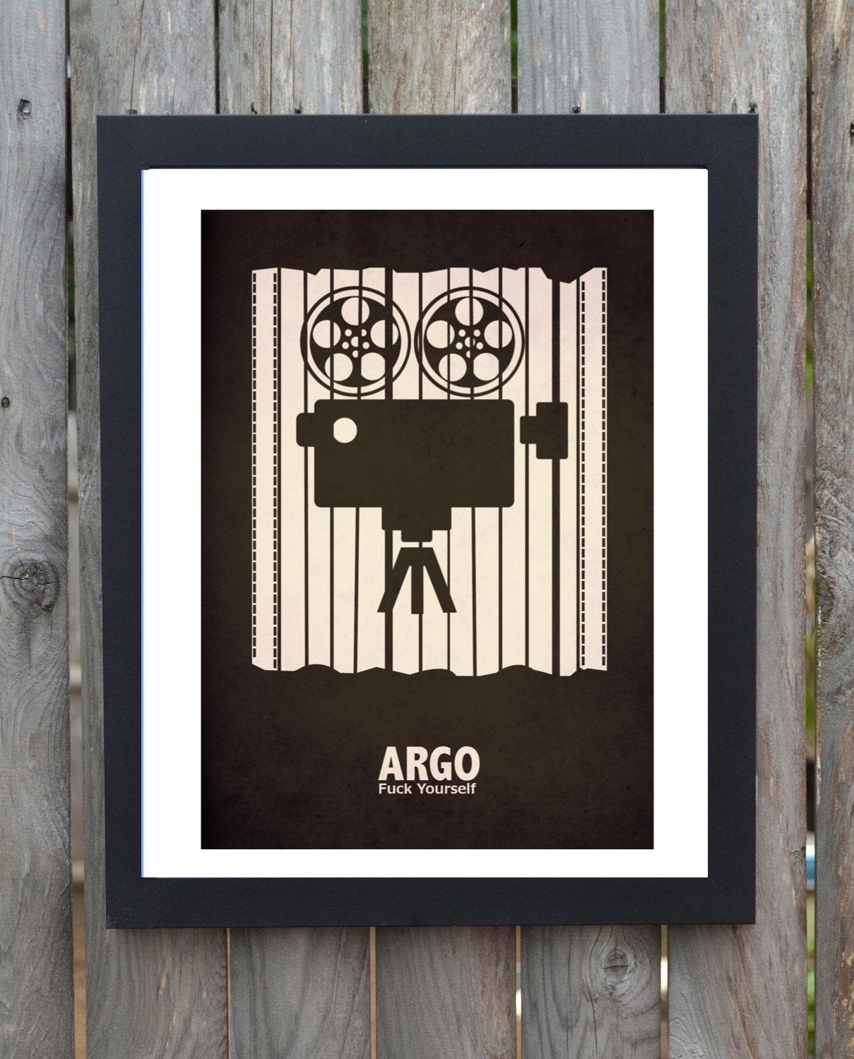 CANVAS ARGO minimal minimalist movie film print poster