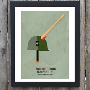 CANVAS inglourious basterds minimalist movie poster