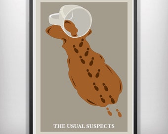 CANVAS The Usual Suspects minimal minimalist movie film print poster