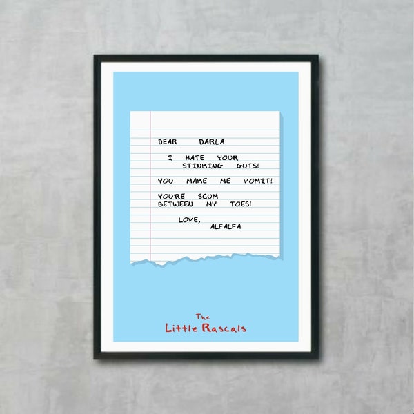 The Little Rascals minimale minimalistische film film print poster