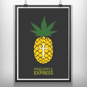 CANVAS pineapple express  minimal minimalist movie poster