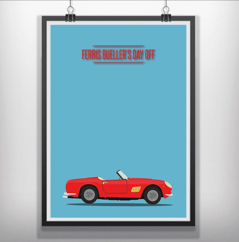 FERRIS BUELLER/'S DAY OFF VINTAGE MOVIE POSTER FILM A4 A3 ART PRINT CINEMA