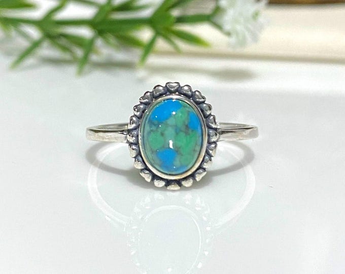 Vintage Sterling Silver Turquoise Ring