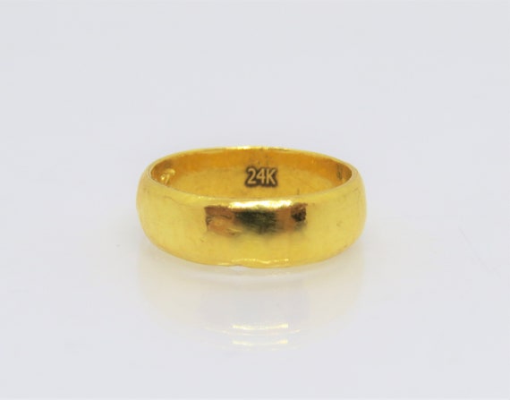 24k Bangkok Gold Ring Men | Rings 24k Pure Gold Man | 24k Pure Gold Men Ring  - 24k Gold - Aliexpress