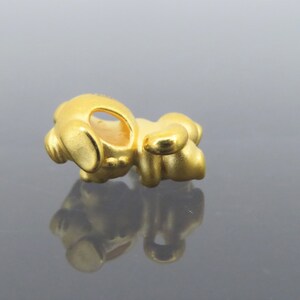 Vintage 24K 9999 Pure Gold 3D Lovely Dog Charm Bead Money Coin - Etsy