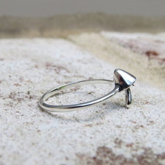 Vintage Sterling Silver Mushroom Ring. - image 3