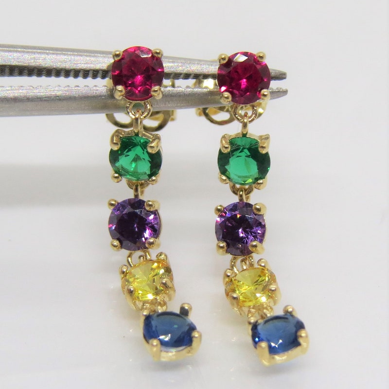 14K GOLD EARRINGS 1.42G / GOLD main image 1