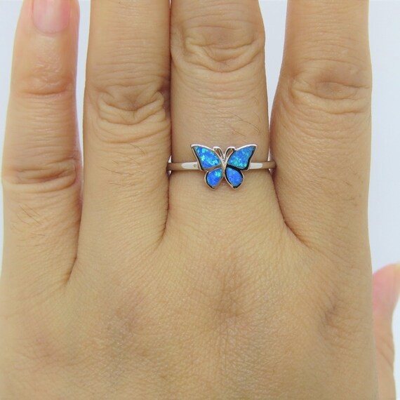 Opal butterfly ring sale