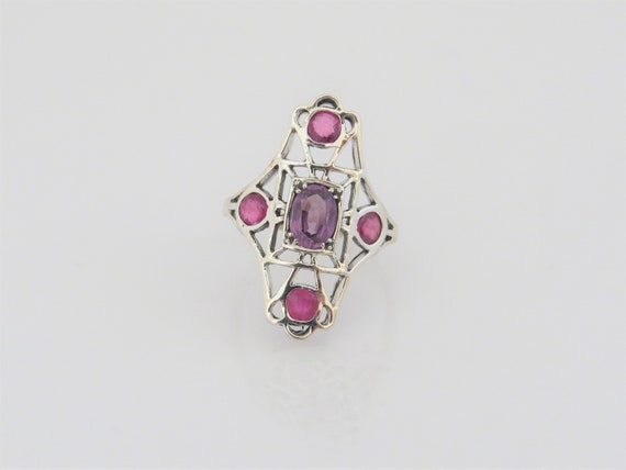 Vintage Sterling Silver Alexandrite 