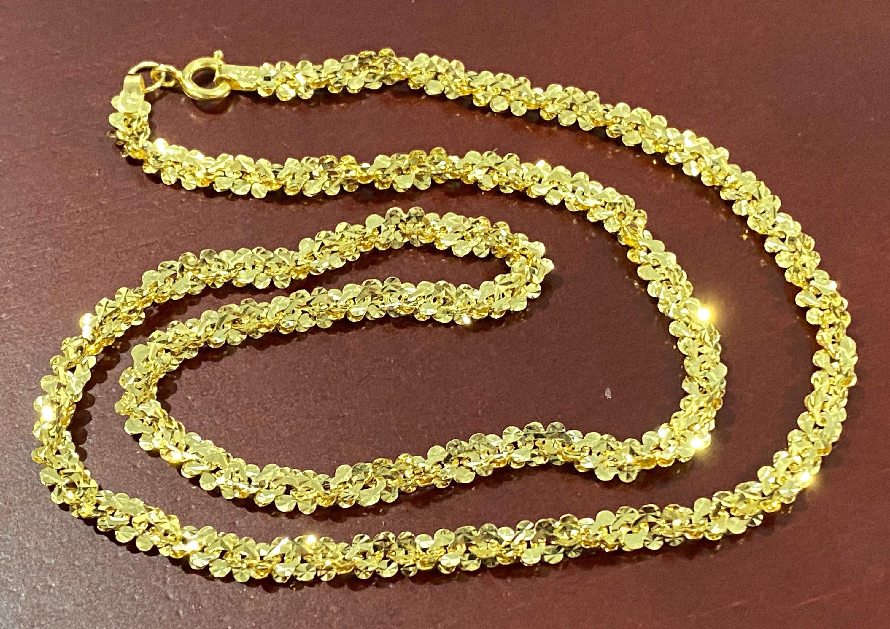 Solid 18K Gold Paperclip Necklace Bracelet 2mm 3.3mm, Genuine 18K Gold Chain, Ladies 18 Karat Gold Necklace, Ladies Gold Chain