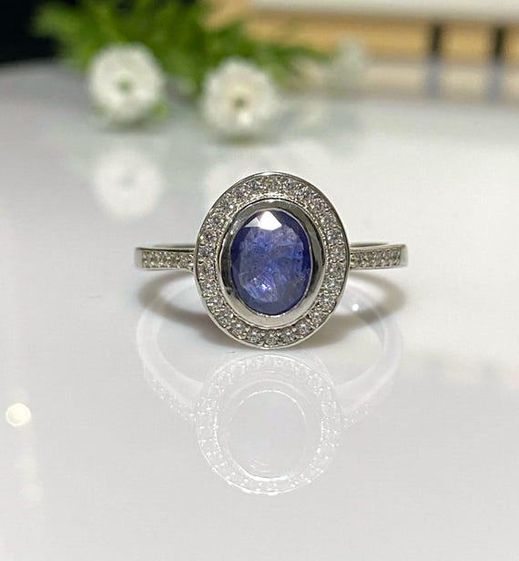 トパーズ サファイア 925 シルバー ヴィンテージ リング アールデコ 銀