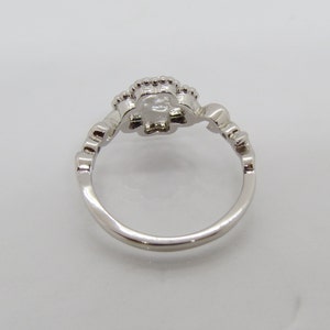 Vintage Sterling Silver Blue Opal & White Topaz Clover Ring Size 7 - Etsy