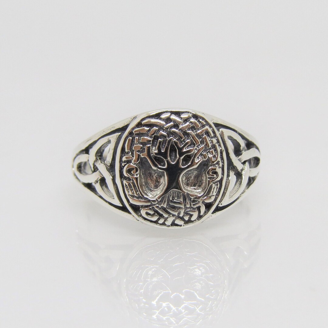 Sterling Silver Tree of Life Celtic Ring Size 7 - Etsy