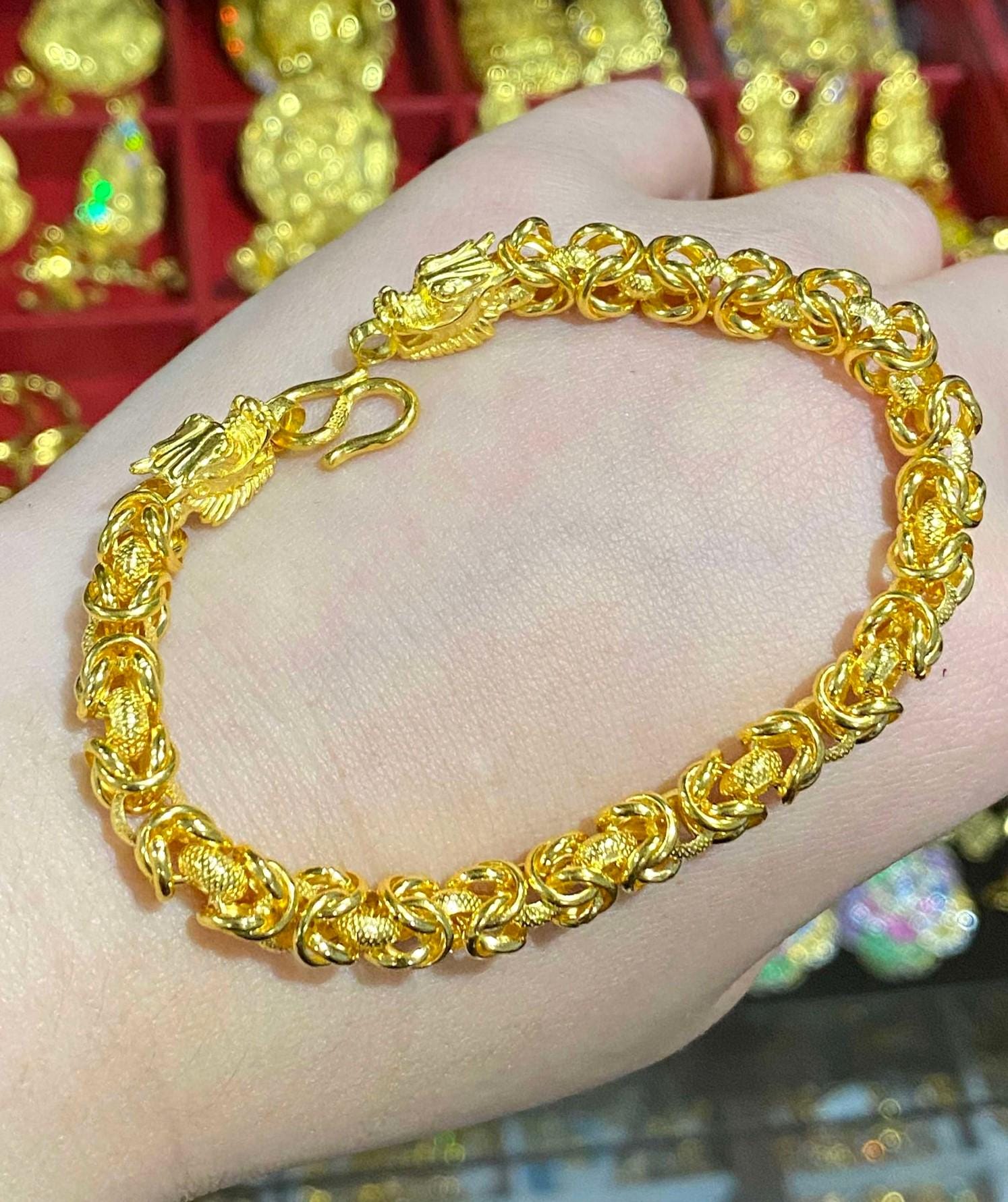 24k gold bracelet- authentic 24 ゴールド- 本物 Solid 24k Gold Bracelet//sizable 24k Gold Bracelet//24k Gold